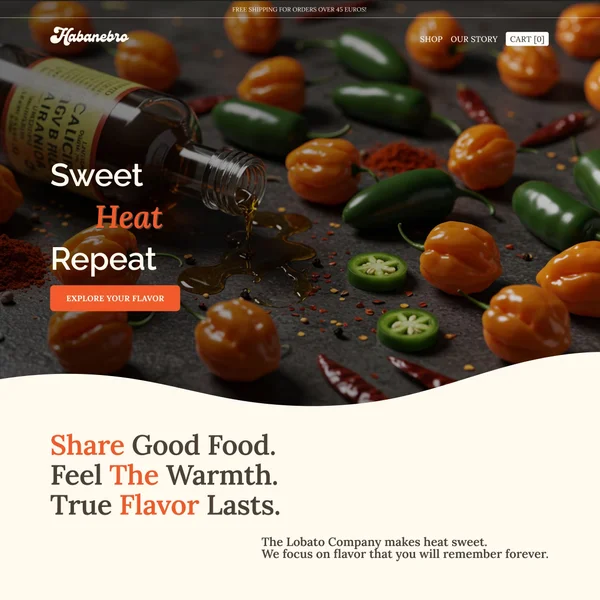 Habanebro use case website screenshot of the hero landing page